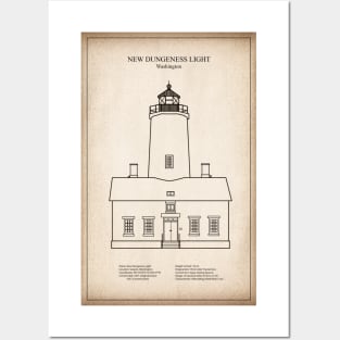 New Dungeness Lighthouse - Washington - SD Posters and Art